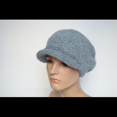 Голубая вязаная кепка Vizio Италия 8035 W