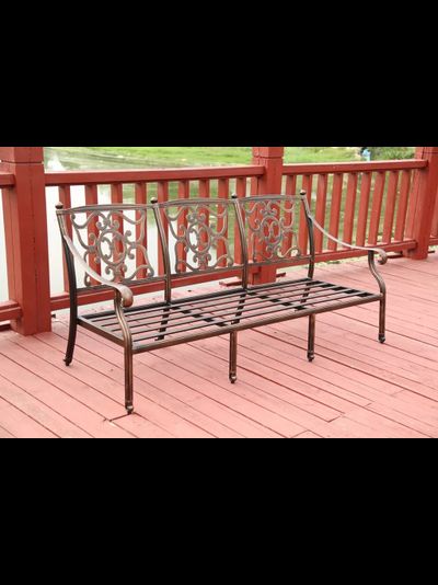 Диван 3-х местный из литого алюминия Venice