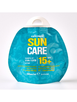 CafeMimi Солнцезащитный водостойкий крем для лица и тела SPF15+