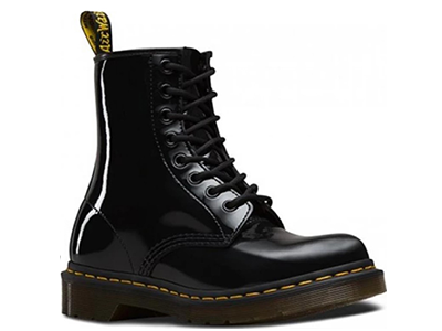 DR. MARTENS 1460 LAMPER PATENT BLACK
