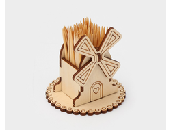 Подставка под зубочистки «Мельница», 70?70?70 мм