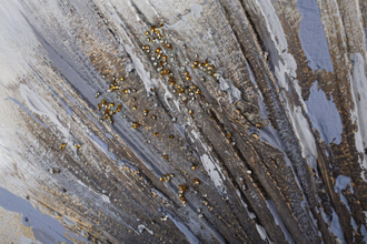 Фактурная картина в нежных пастельных тонах с абстрактным рисунком