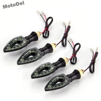 Указатели поворотов светодиодные на мотоцикл (поворотники), скутер и т.п., 12 LED, универсальные, ЦЕНА ЗА ОДНУ ШТУКУ