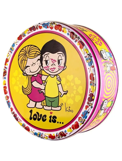 Печенье сдобное LOVE IS в жестяной банке 150гр (12)