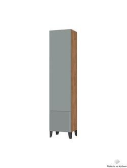 Рея Пенал РГП Дуб Крафт Золотой/ МДФ Гранит Софт Матовый