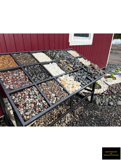 Ассортимент мульчи из камня