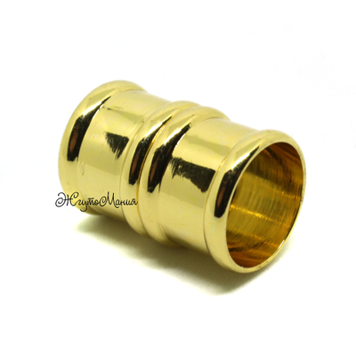 Магнитная застежка "Бамбук"  - 12мм - ЗОЛОТО