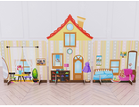 НФ-00003205 Театральная декорация "Домик магнитный" с набором магнитов