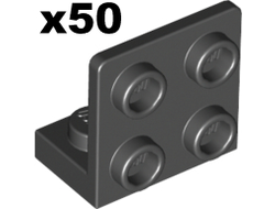 Bracket 1 x 2 - 2 x 2 Inverted, Black (99207 / 6000650)
