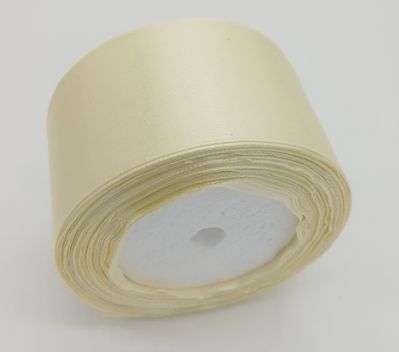 Лента атласная 50 мм, цвет молочный арт. 08