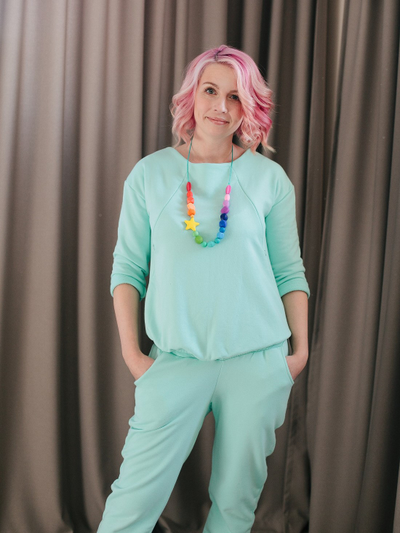 Бусы-прорезыватель из силикона Радуга