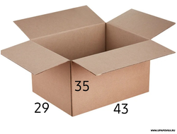 Коробка 4-x клапанная 43 x 29 x 35 см
