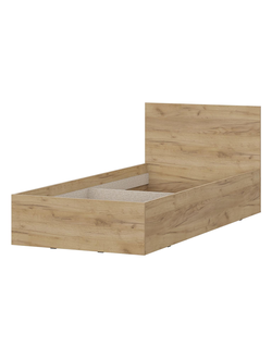 МСП 1 Кровать 0,9 м Дуб Золотой/Камень тёмный (без основания)