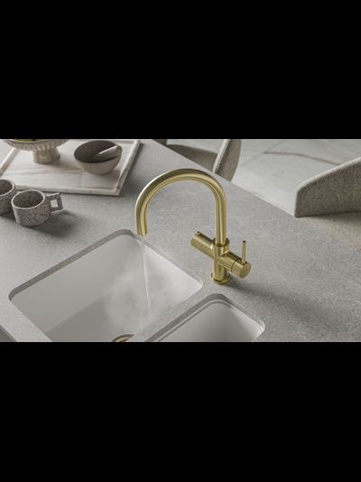 Система мгновенного кипячения воды с газацией и охлаждением 5в1 AQUAHOT ARTISAN MONTBLANC LG (светлое золото)