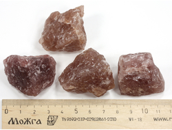 Кварц клубничный в ассортименте, необработанный "дикий" образец, Бразилия (35-40 мм, 35-40 г) №35141