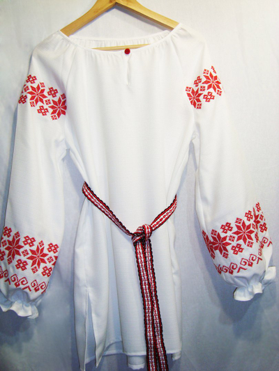 Женская блуза с длинным рукавом "Звезда Алатырь"