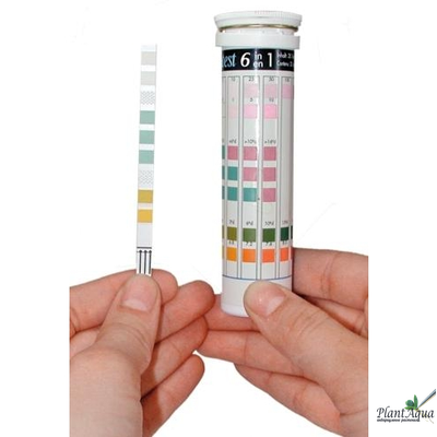 Tetra Test 6in1 GH/kH/NO2/NO3/pH/Cl Тест для пресной воды полоски, 25 шт.