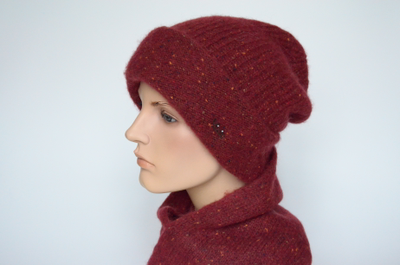 Красная шапка и шарф Италия Vizio