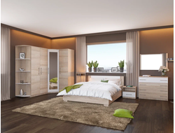 Спальня Аврора модульная, модульная. Дуб сонома