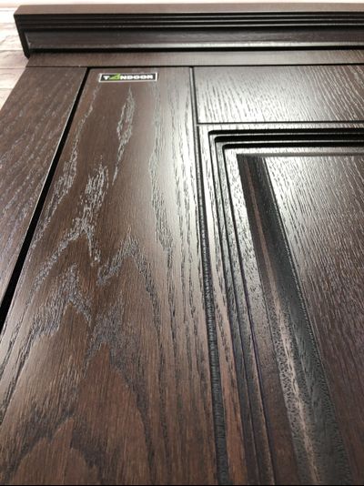 МЕТАЛЮКС (БЕЛАРУСЬ). ТИТУЛ 100 мм (ТРЕХКОНТУРНАЯ). ARTWOOD  ТЕМНЫЙ ОРЕХ/ ДУБ БЕЛОВЕЖСКИЙ.