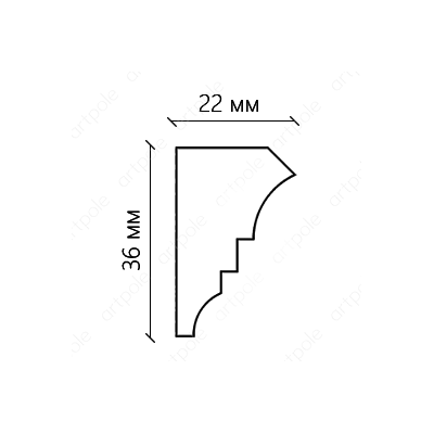 Карниз гладкий S201KT2