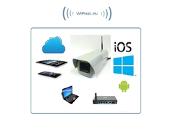 VStarcam. Уличная IP WiFi/LAN видеокамера с DVR, HD (варифокальный объектив  2.8-12 мм)