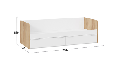 Детская ПОРТО - Кровать Яблоня Беллуно/Белый софт