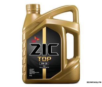 ZIC TOP LS SAE 5W30 4L мотор. синт. SN, C3 VW 50400, VW 50700