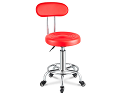 Стул мастера со спинкой с подъемником ECO RED