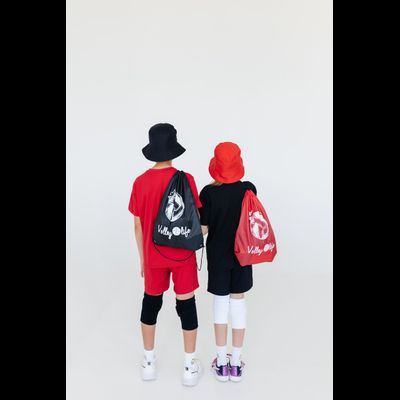 РЮКЗАК КРАСНЫЙ  &quot;МЯЧ РИСОВАННЫЙ&quot;