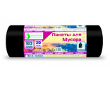 Мешки мусорные 30л 20шт черные ХИТ МИРПАК /36