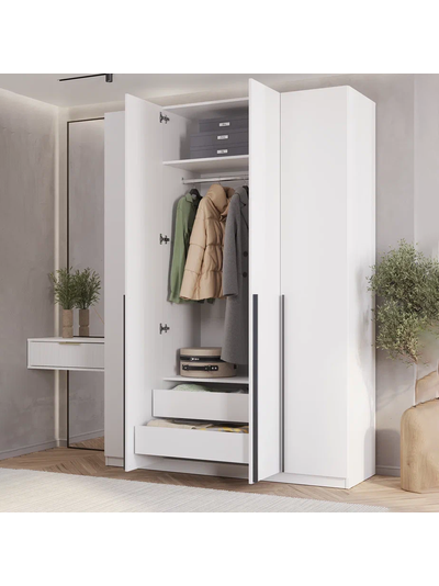 Айрон ШК-13 шкаф 4-х створчатый Белый