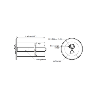 Датчик движения и освещённости CASAMBI Sens Mini VAC