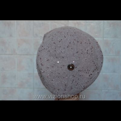 Вязаный розовый берет с цветком Vizio Италия 5893