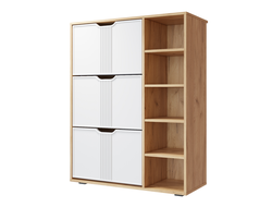 Прихожая ЭМИЛИЯ - Тумба ЭЛ-42 Дуб Крафт золотой/Меренга