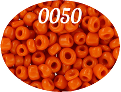 Бисер Zlatka 8/0 10гр цвет № 0050 темно-оранжевый