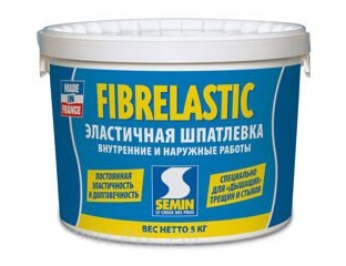 Шпаклевка эластичная Semin Fibrelastic 5кг купить Фибреластик Semin в ...
