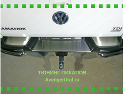 Накладки на задний бампер (лист шлифованный)