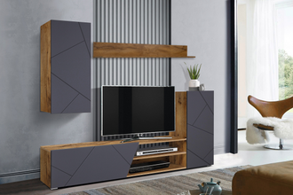 Стенка  Прага-6 new   (цвет на выбор)  (1970х1600 х350)