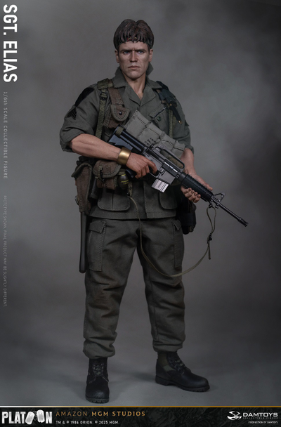 ПРЕДЗАКАЗ - Сержант Элиас Гродин ("Взвод", Platoon) - Коллекционная ФИГУРКА 1/6 scale Platoon Sergeant Elias (DMS047) - DAMTOYS ?ЦЕНА: 31700 РУБ.?