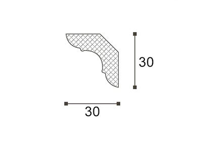 Карниз MP - 30*30*2000мм