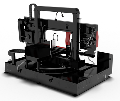 Полуавтоматический ленточнопильный станок с поворотной рамой LSZ5550A