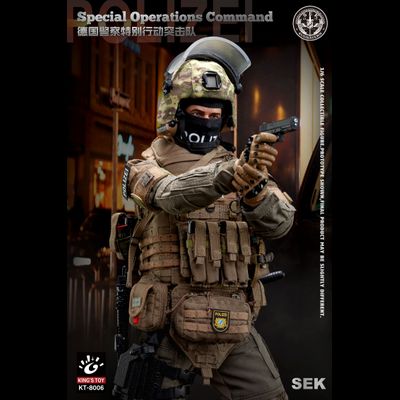 Боец немецкого полицейского спецназа - КОЛЛЕКЦИОННАЯ ФИГУРКА 1/6 SEK Special Operations Command (KT-8006) - KING'S TOY