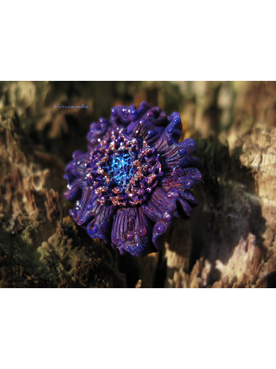 Пыльца Фей. Волшебное украшение - цветок из полимерной глины