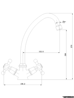 Смеситель для кухни с поворотным изливом Lemark PROMOTION LM6040C