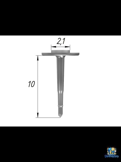 Пин безударный B2S 9.0 мм, арт. PIN-B2S-01.03