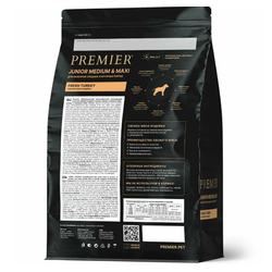 PREMIER (Премьер) сухой корм для юниоров средних и крупных пород, Индейка 1 кг