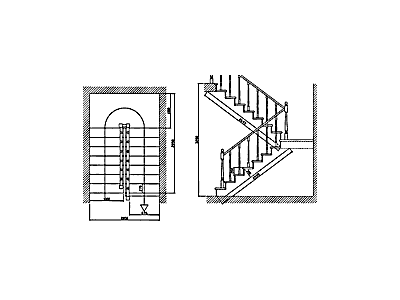 Деревянная лестница. Вариант №4