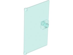 Door 1 x 4 x 6 with Stud Handle, Trans-Light Blue (60616 / 4520866 / 6247361)