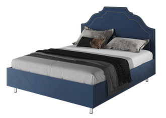 Кровать "Тори" синего цвета
